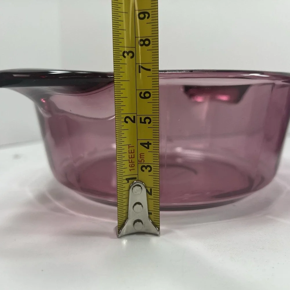 Corning Visions Casserole Dish Set Amethyst Purple Excellent Vintage 1174 1148